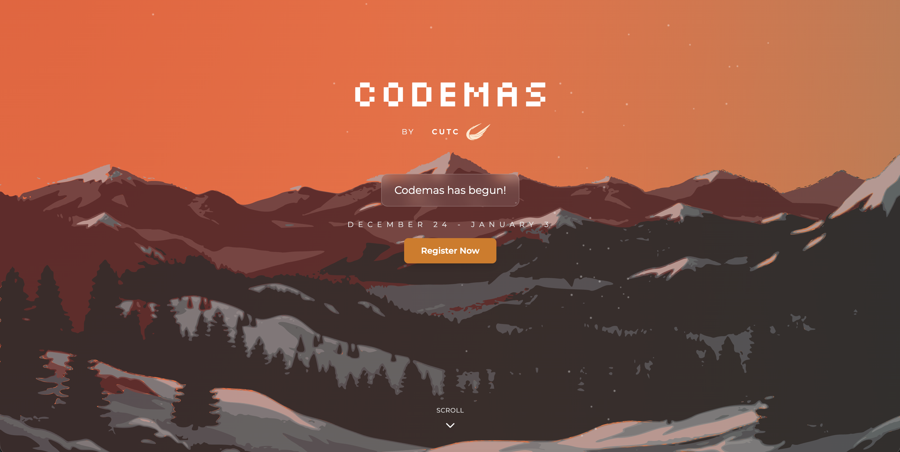 Codemas — Codemas home screen
